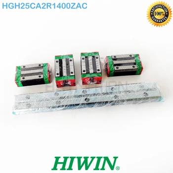 

Original Taiwan Made HIWIN 25mm HGR25 Linear Guide 2pcs 1400mm Guideway 4pcs HGH25CA Carriage Block HGH25CA2R1400ZAC