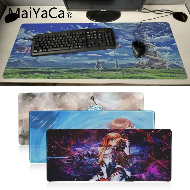 Maiyaca Beautiful japan Anime Sword Art Online SAO gaming mouse pad gamer play mats Office Mice Gamer Soft Lockedge Mouse Pad
Maiyaca Beautiful japan Anime Sword Art Online SAO gaming mouse pad gamer play mats Office Mice Gamer Soft Lockedge Mouse Pad