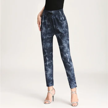 Women Summer Skinny Printed Pencil Pants Office Lady Elegant Elastic High Waist Female Casual Style Outwear Blue Pants&capris
Women Summer Skinny Printed Pencil Pants Office Lady Elegant Elastic High Waist Female Casual Style Outwear Blue Pants&capris