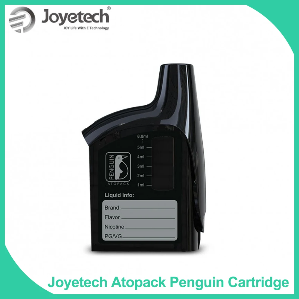 100% Original Joyetech Atopack Penguin Cartridge with 2ml or 8.8ml replacement eliquid capacity for atopack penguin kit vape