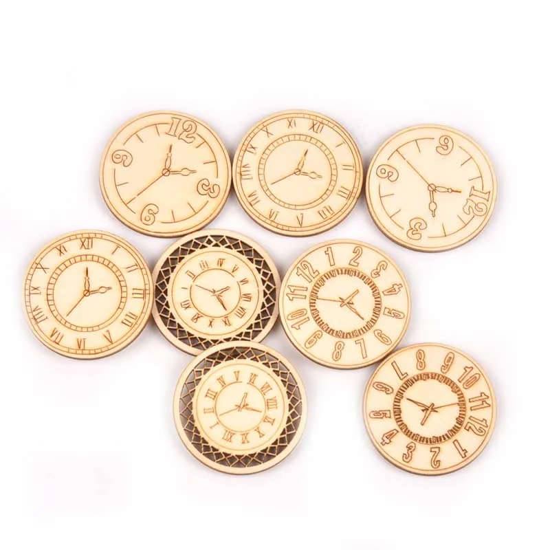 8pcs 45mm Mixed Roundness Clock Pattern Wood DIY Scrapbooking Crafts Creativity Wooden Ornament For Home Decoration M2144
8pcs 45mm Mixed Roundness Clock Pattern Wood DIY Scrapbooking Crafts Creativity Wooden Ornament For Home Decoration M2144
