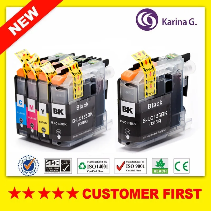 Compatible For Brother LC133 LC131 Ink Cartridge For Brother MFC-J245 J470DW J475DW J650DW J870DW DCP-J152W J172W J552DW J752DW
Compatible For Brother LC133 LC131 Ink Cartridge For Brother MFC-J245 J470DW J475DW J650DW J870DW DCP-J152W J172W J552DW J752DW
