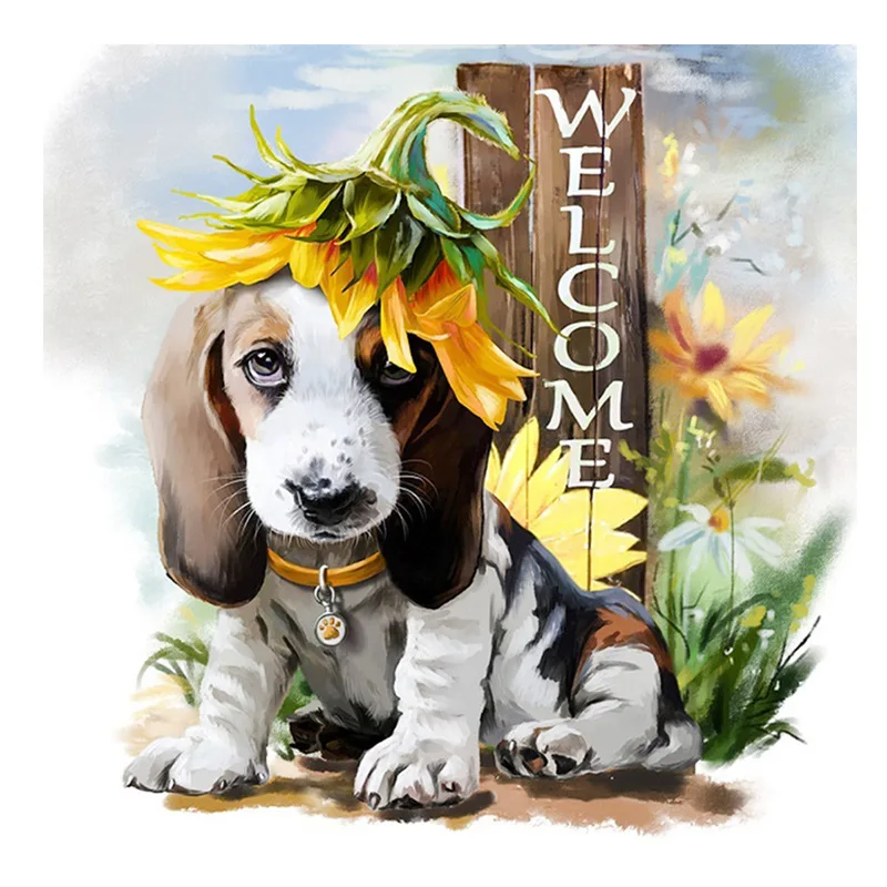 5D DIY Diamond Embroidery Cute Welcome Dog Diamond Painting Full Square Animal Cross Stitch Rhinestone Mosaic Home Decor Craft
5D DIY Diamond Embroidery Cute Welcome Dog Diamond Painting Full Square Animal Cross Stitch Rhinestone Mosaic Home Decor Craft