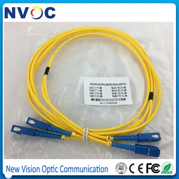 10Pcs/Lot,2M,SM DX,G652D,PVC Jacket,SC/UPC-SC/UPC Duplex Indoor Fiber Optic Patch Cord,SC/UPC Single Mode 3.0mm Patch Cord
10Pcs/Lot,2M,SM DX,G652D,PVC Jacket,SC/UPC-SC/UPC Duplex Indoor Fiber Optic Patch Cord,SC/UPC Single Mode 3.0mm Patch Cord