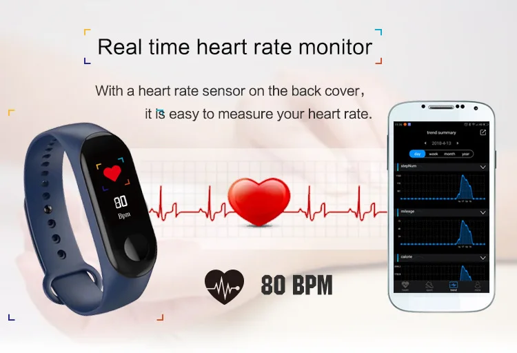 Fitness Bracelet Blood Pressure Outdoor IPS Color Screen Heart Rate Monitor Smart Bracelet Tracker Oxygen Waterproof Wristbands