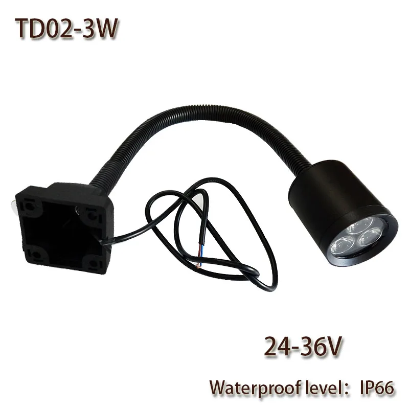 HNTD 3W DC24V TD02 LED Soft Rod Lamp 4 Screw fixation Waterproof IP66 CNC Machine work lighting LED Spotlights Free shipping
HNTD 3W DC24V TD02 LED Soft Rod Lamp 4 Screw fixation Waterproof IP66 CNC Machine work lighting LED Spotlights Free shipping