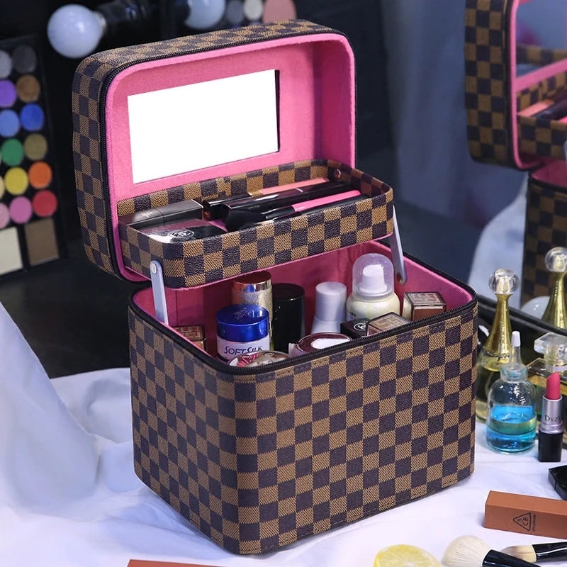 Cosmetic Bag Large Capacity Hand-held Cosmetic Box Small Portable Double Layer Skin Care Receiving Bag for Large Brand
Cosmetic Bag Large Capacity Hand-held Cosmetic Box Small Portable Double Layer Skin Care Receiving Bag for Large Brand