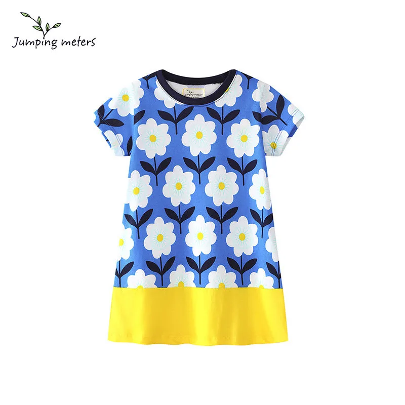 JUMPING METERS Children Dress for Kids Casual Short Sleeve Summer Princess Costume Floral O-neck Mini Cotton Dress for girls
JUMPING METERS Children Dress for Kids Casual Short Sleeve Summer Princess Costume Floral O-neck Mini Cotton Dress for girls