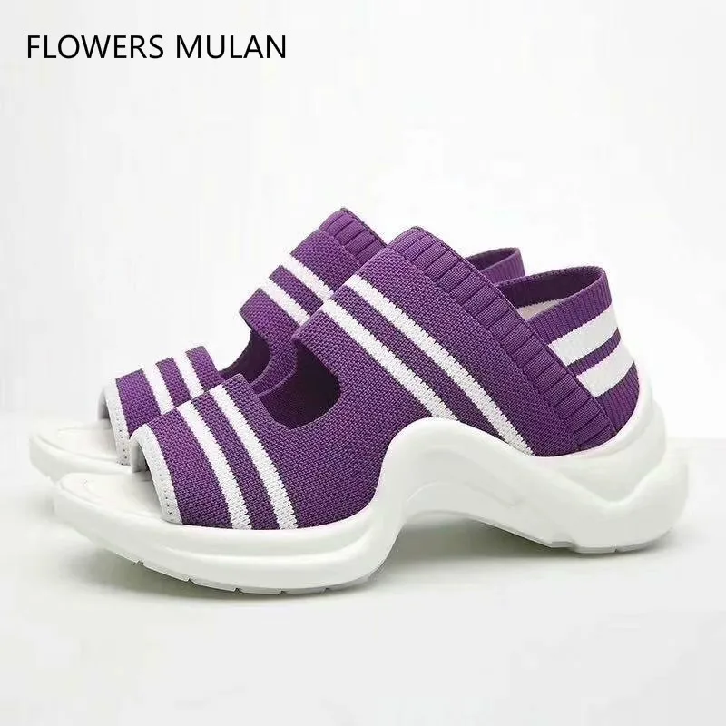 Women Flat Sandals 2018 Knitted Platform Summer Shoes Woman Peep Toe Casual Shoes Low Heels Sandalias Mujer black stripe
Women Flat Sandals 2018 Knitted Platform Summer Shoes Woman Peep Toe Casual Shoes Low Heels Sandalias Mujer black stripe