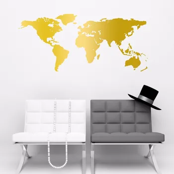 Nordic Style 3D Golden World Map Wall Stickers For Kids Rooms Bedroom Living Room Poster 55*130cm Carved Art Vinyl Wall Decals
Nordic Style 3D Golden World Map Wall Stickers For Kids Rooms Bedroom Living Room Poster 55*130cm Carved Art Vinyl Wall Decals
