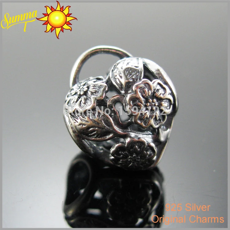 Sterling Silver Beads 100%Genuine 925 Thread Eiffel Tower Charms DIY Jewelry fits Pandora Bracelet Wholesale SY0091 | Украшения и