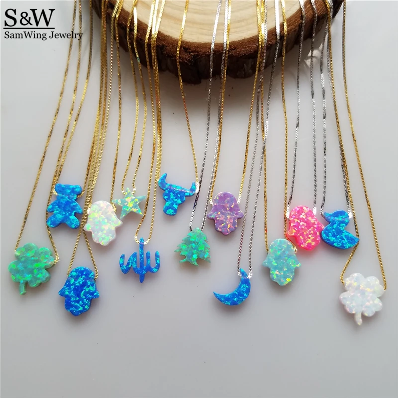 Factory Process 925 Silver Opal Hamsa Necklace Opal Star Opal Christmas Tree Different Shape Opal Necklace for Gift
Factory Process 925 Silver Opal Hamsa Necklace Opal Star Opal Christmas Tree Different Shape Opal Necklace for Gift
