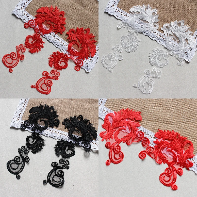 10PCS Embroidered Lace Applique Patches for DIY Sewing, Wedding Dress Headwear, Red, Off White, Black Color, 2Pcs = 1Pair
10PCS Embroidered Lace Applique Patches for DIY Sewing, Wedding Dress Headwear, Red, Off White, Black Color, 2Pcs = 1Pair