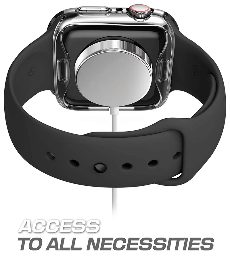 Прозрачный чехол для Apple Watch Series 3 2 1 38 мм 42 360 полностью мягкий прозрачный защитный