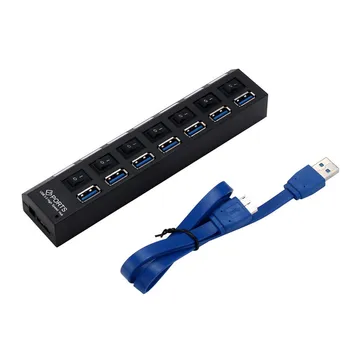 Hot Sale CARPRIE 7 Ports USB 3.0 HUB With On/Off Switch Power Adapter For Desktop Laptop Gifts Wholesale
Hot Sale CARPRIE 7 Ports USB 3.0 HUB With On/Off Switch Power Adapter For Desktop Laptop Gifts Wholesale