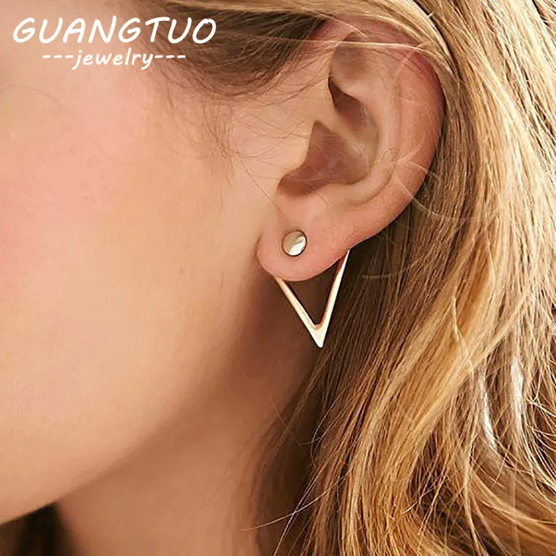 Fashion Jewelry Creative Personality Triangle Back Hanging Stud Earrings For Women Gift Geometric Bijoux Brincos Oorbellen EB128
Fashion Jewelry Creative Personality Triangle Back Hanging Stud Earrings For Women Gift Geometric Bijoux Brincos Oorbellen EB128