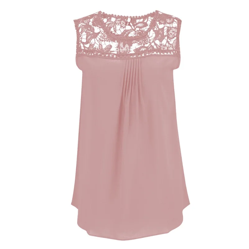 Summer Women Blouses Chiffon Lace Blosue Sleeveless Patchwork Floral Shirts women tops Plus Size Vintage Blouses Femininas
Summer Women Blouses Chiffon Lace Blosue Sleeveless Patchwork Floral Shirts women tops Plus Size Vintage Blouses Femininas