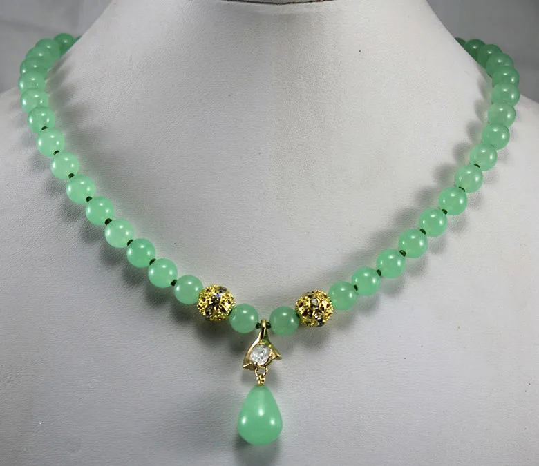 2 styles!wholesale/retail 8mm light green jade necklace crystal plated jade pendant
2 styles!wholesale/retail 8mm light green jade necklace crystal plated jade pendant
