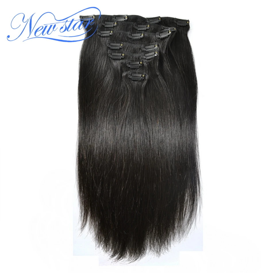 New Star Clip In Brazilian Straight Virgin Hair Extensions 7Pcs/Set 120G Natural Color 100% Human Hair Free Shipping
New Star Clip In Brazilian Straight Virgin Hair Extensions 7Pcs/Set 120G Natural Color 100% Human Hair Free Shipping
