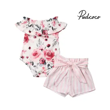 Summer Newborn Baby Girl Flower Clothes Sleeveless Strap Rompers Tops+Baby Bow-knot Shorts 2PCS Outfit Kids Clothing Set
Summer Newborn Baby Girl Flower Clothes Sleeveless Strap Rompers Tops+Baby Bow-knot Shorts 2PCS Outfit Kids Clothing Set