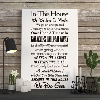 Stickers We Do Geek Vinyl Wall Art Decal Mural Art Living Room Home Decor Poster In This House Quote House Decoration
Stickers We Do Geek Vinyl Wall Art Decal Mural Art Living Room Home Decor Poster In This House Quote House Decoration