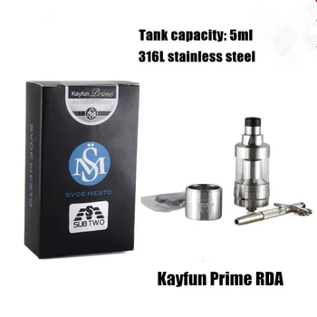 SUB TWO 1:1 Kayfun prime kayfun v6 RTA atomizer airflow control rebuildable Dripper big vapor tank 316 stainless steel vaporizer
SUB TWO 1:1 Kayfun prime kayfun v6 RTA atomizer airflow control rebuildable Dripper big vapor tank 316 stainless steel vaporizer
