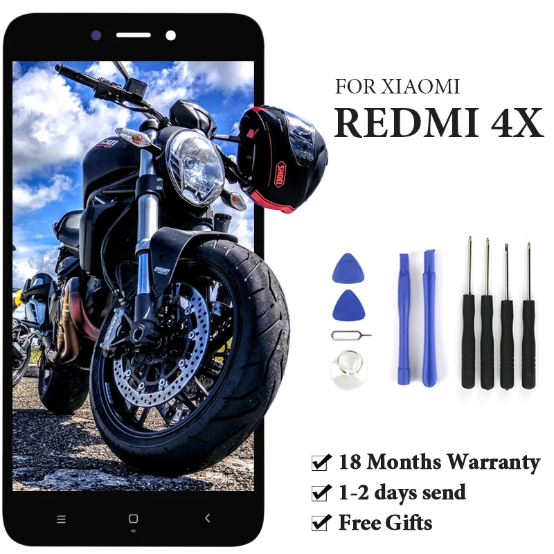 For Xiaomi Redmi 4X LCD Display Touch Screen Digitizer Assembly Replacement With Frame For Xiaomi Redmi 4X Pro Prime 5.0 inches
For Xiaomi Redmi 4X LCD Display Touch Screen Digitizer Assembly Replacement With Frame For Xiaomi Redmi 4X Pro Prime 5.0 inches