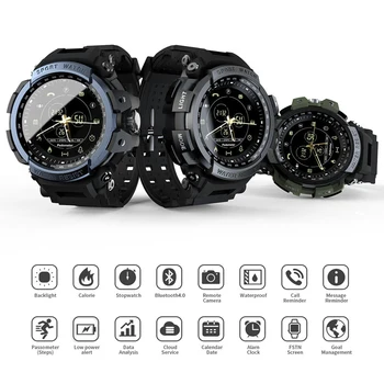 Sports Digital Smart Watch Waterproof Bluetooth Walking Calories Remote Camera Call Message Reminder for iOS Android 
Sports Digital Smart Watch Waterproof Bluetooth Walking Calories Remote Camera Call Message Reminder for iOS Android