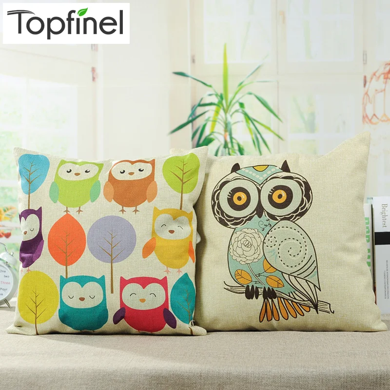 Topfinel Cartoon Owl Decorative Throw Pillowcases Linen Cotton Cushion Cover Creative for Home Sofa Car Covers Children 45X45cm
Topfinel Cartoon Owl Decorative Throw Pillowcases Linen Cotton Cushion Cover Creative for Home Sofa Car Covers Children 45X45cm