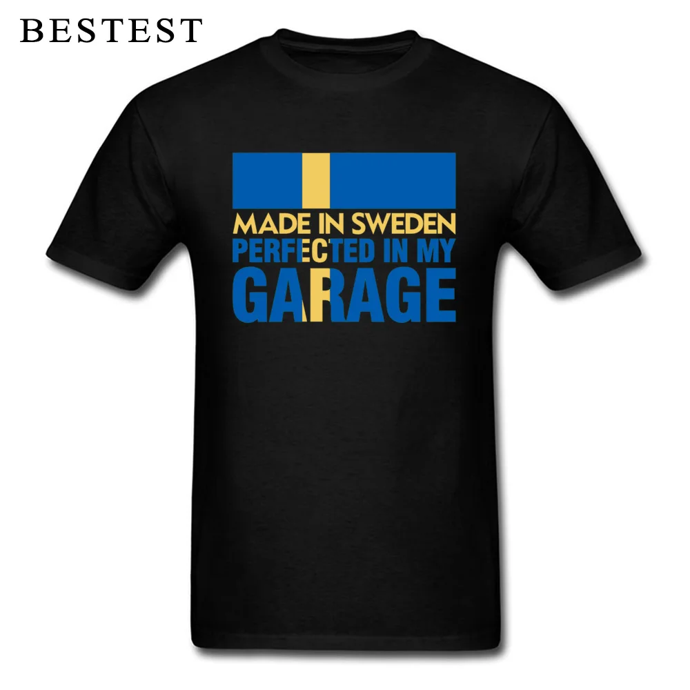 Flag T Shirt For Men Black Blue Tshirt Made In Sweden PERFECTED IN MY GARAGE Car Lover T-shirt Custom Letter Clothes Plus Size
Flag T Shirt For Men Black Blue Tshirt Made In Sweden PERFECTED IN MY GARAGE Car Lover T-shirt Custom Letter Clothes Plus Size