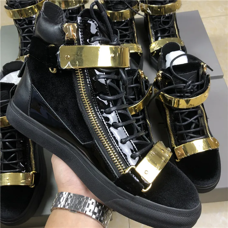 US4-11 Mens Sports Sneakers Metal Sheet Zipper High Top Boots Shoes Casual Genuine Leather Lace Up Flats Black Plus Size Unisex
US4-11 Mens Sports Sneakers Metal Sheet Zipper High Top Boots Shoes Casual Genuine Leather Lace Up Flats Black Plus Size Unisex