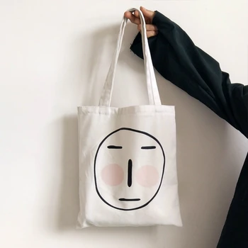 Fashion Women Simple Cartoon Abstract Canvas Bags Shoulder Bags 2019 New Arrival Female Casual Soft Zipper Canvas Handbags
Fashion Women Simple Cartoon Abstract Canvas Bags Shoulder Bags 2019 New Arrival Female Casual Soft Zipper Canvas Handbags