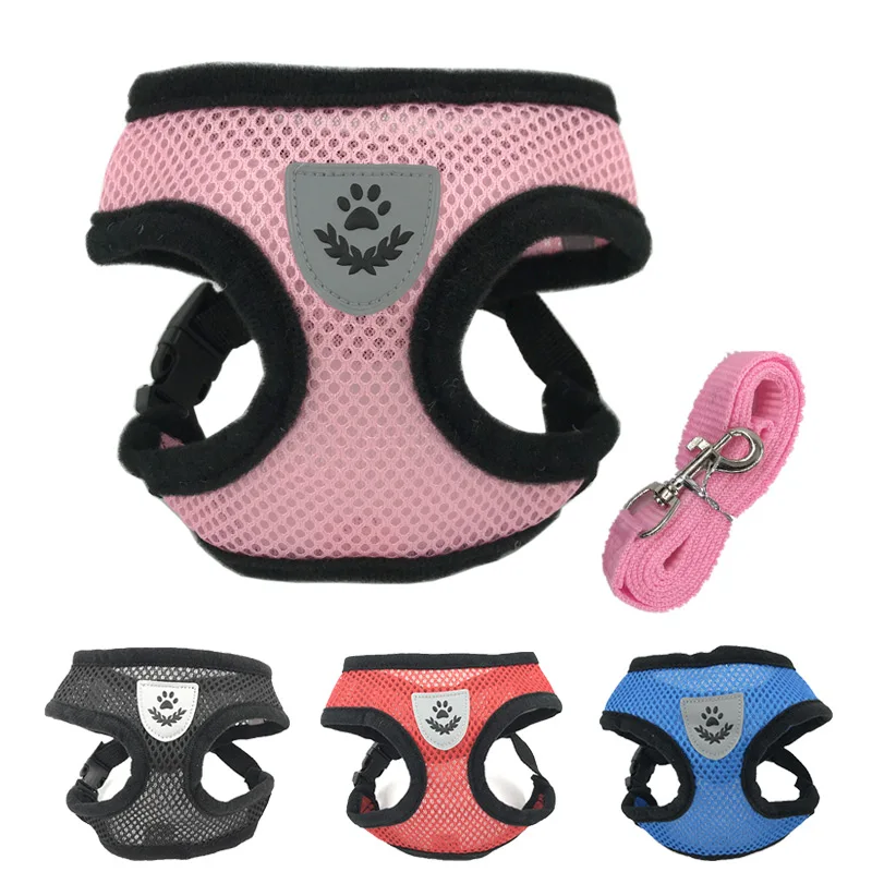 Breathable Mesh Small Dog Pet Harness and Leash Set Puppy Cat Vest Harness Collar For Chihuahua Pug Bulldog Cat arnes perro
Breathable Mesh Small Dog Pet Harness and Leash Set Puppy Cat Vest Harness Collar For Chihuahua Pug Bulldog Cat arnes perro