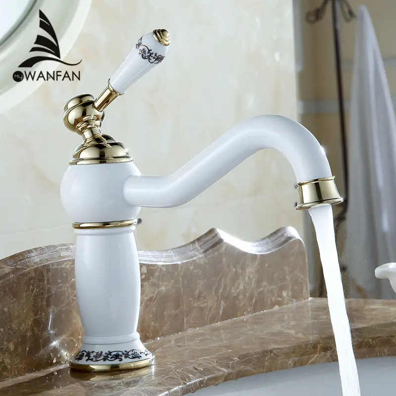 Europe Style Luxury Pastoral Basin Mixer Taps Ceramics Grilled White Paint Copper Gold-plated Faucets Bathroom Vanities 7601DK
Europe Style Luxury Pastoral Basin Mixer Taps Ceramics Grilled White Paint Copper Gold-plated Faucets Bathroom Vanities 7601DK
