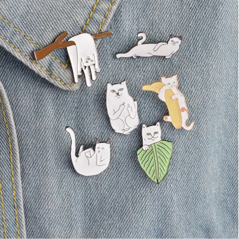 Fashion Enamel Cute Little Cat Brooches Button Pin Buckle Shirt Bag Jeans Badge Bijoux Brooch Bijouterie Jewelry X1005
Fashion Enamel Cute Little Cat Brooches Button Pin Buckle Shirt Bag Jeans Badge Bijoux Brooch Bijouterie Jewelry X1005