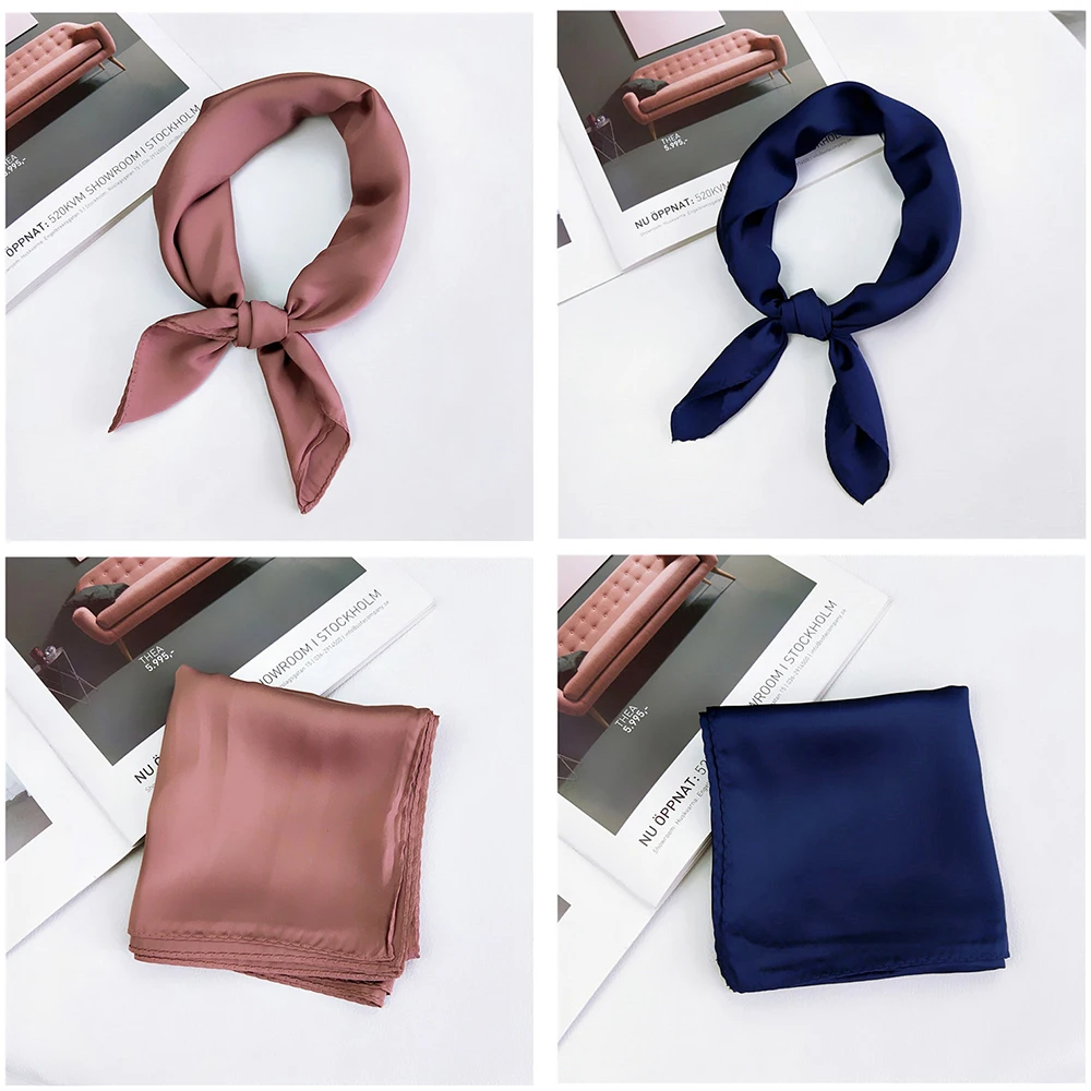HOOH New Women Spring Summer Silk Feel Satin Square Scarf Elegant Retro Solid Neckerchief Neck Tie Hair Band Wraps Gifts 70*70cm
HOOH New Women Spring Summer Silk Feel Satin Square Scarf Elegant Retro Solid Neckerchief Neck Tie Hair Band Wraps Gifts 70*70cm