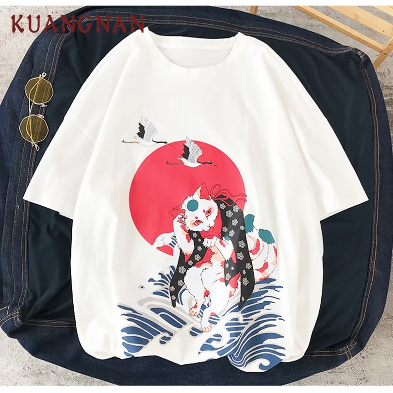 KUANGNAN Japanese Cat Print T Shirt Men Harajuku Tshirt Men T-Shirt Men Summer Top T Shirts XXL Hip Hop Streetwear 2019 New
KUANGNAN Japanese Cat Print T Shirt Men Harajuku Tshirt Men T-Shirt Men Summer Top T Shirts XXL Hip Hop Streetwear 2019 New
