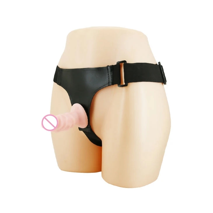 Two Small Size Penis Ultra Elastic Harness Strap on Dildo Gay Couples Sex Products for Anal Sex Toy 2