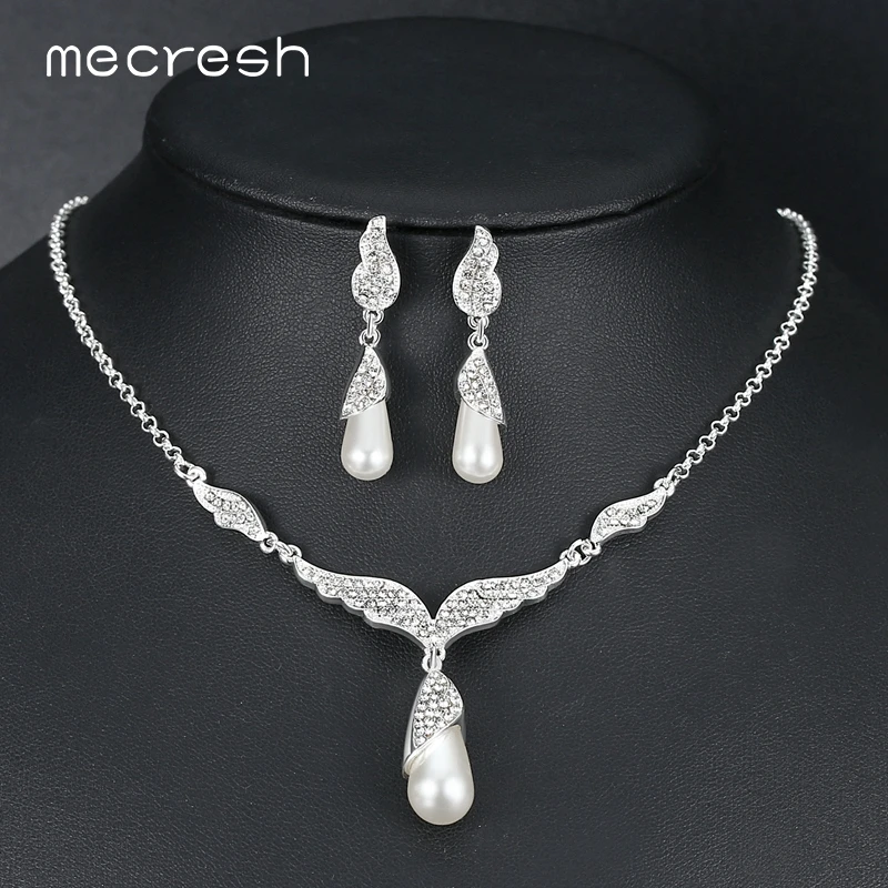 Mecresh Elegant Crystal Necklace Earring Jewelry Sets for Women Wing Shape Wedding Party Bridal Jewelry Set for Bridesmaid TL543
Mecresh Elegant Crystal Necklace Earring Jewelry Sets for Women Wing Shape Wedding Party Bridal Jewelry Set for Bridesmaid TL543