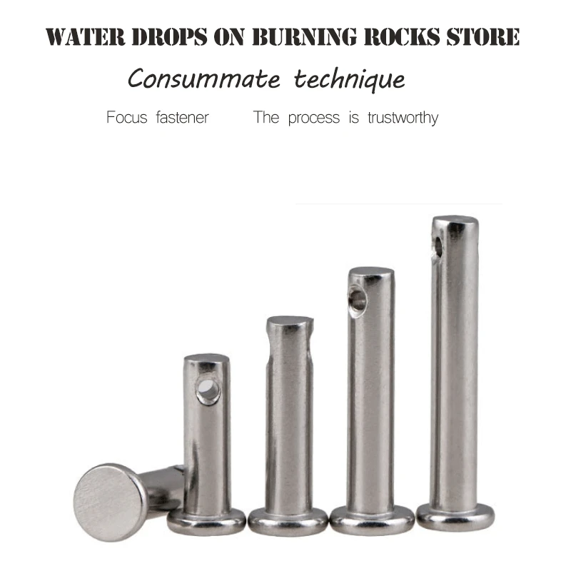 Free shipping 50pcs/lot m3*8/10/12/16/20/25/30 stainless steel clevis Pin with head Flat head cylindrical pin with hole
Free shipping 50pcs/lot m3*8/10/12/16/20/25/30 stainless steel clevis Pin with head Flat head cylindrical pin with hole