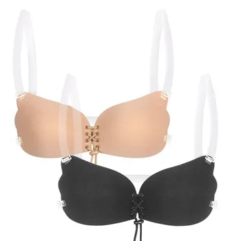 2019 hot Women Invisible Bra with Transparent Straps Front Drawstring Close Backless Fly Adhesive Reusable Silicone Bra Plus E
2019 hot Women Invisible Bra with Transparent Straps Front Drawstring Close Backless Fly Adhesive Reusable Silicone Bra Plus E