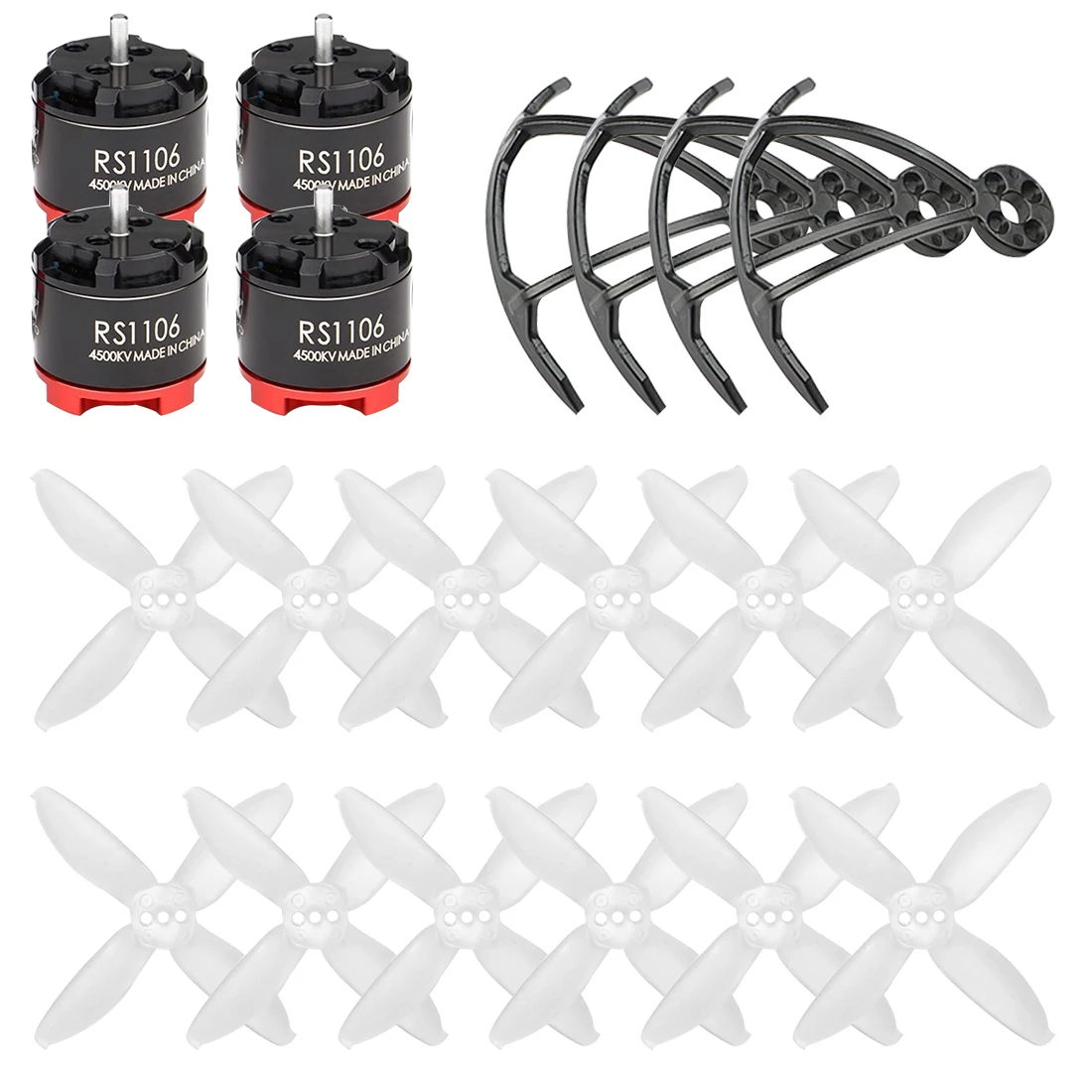 EMAX RS1106 Brushless Motor 4500KV 7500KV + AVAN Micro 2" Propeller + Guard Bumper Protect for Tiny Racer Drone Babyhawk
EMAX RS1106 Brushless Motor 4500KV 7500KV + AVAN Micro 2" Propeller + Guard Bumper Protect for Tiny Racer Drone Babyhawk