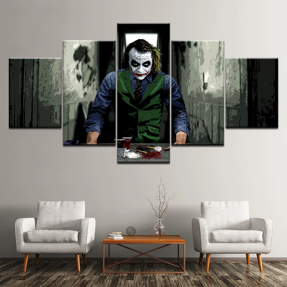 Batman The Joker HD Canvas Prints Painting Home Decor Picture Wall Art Unframed