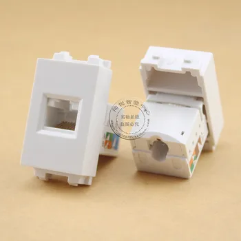 128 Type Faceplate RJ45 Cat6 Network Module Plate Information Module Outlet Connector
128 Type Faceplate RJ45 Cat6 Network Module Plate Information Module Outlet Connector