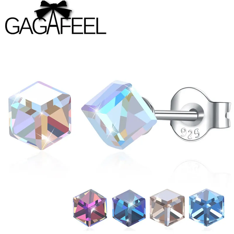 GAGAFEEL Colorful Square Zircon Earrings Silver 925 Trendy Style Real Pure 925 Sterling Silver Women Jewelry Accessories
GAGAFEEL Colorful Square Zircon Earrings Silver 925 Trendy Style Real Pure 925 Sterling Silver Women Jewelry Accessories