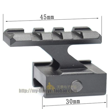 Tactical Riser Mount 45 Degree Angled Forward Extending High Profile,1 inch L, 3 Slots for Mini Red Dot Sights flashlight
Tactical Riser Mount 45 Degree Angled Forward Extending High Profile,1 inch L, 3 Slots for Mini Red Dot Sights flashlight