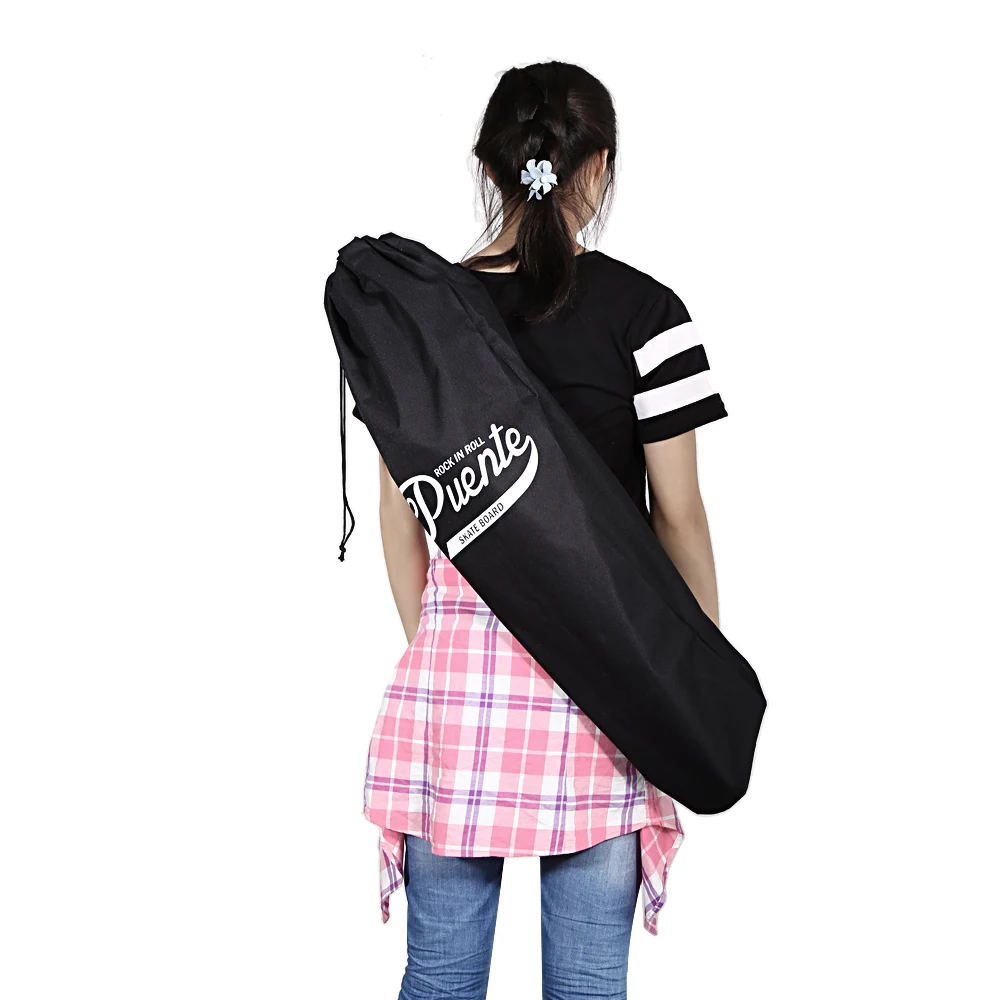 PUENTE Outdoor Water Resistant High-fiber Polyester Draw Cord Skateboard Scooter Carrying Bag
PUENTE Outdoor Water Resistant High-fiber Polyester Draw Cord Skateboard Scooter Carrying Bag