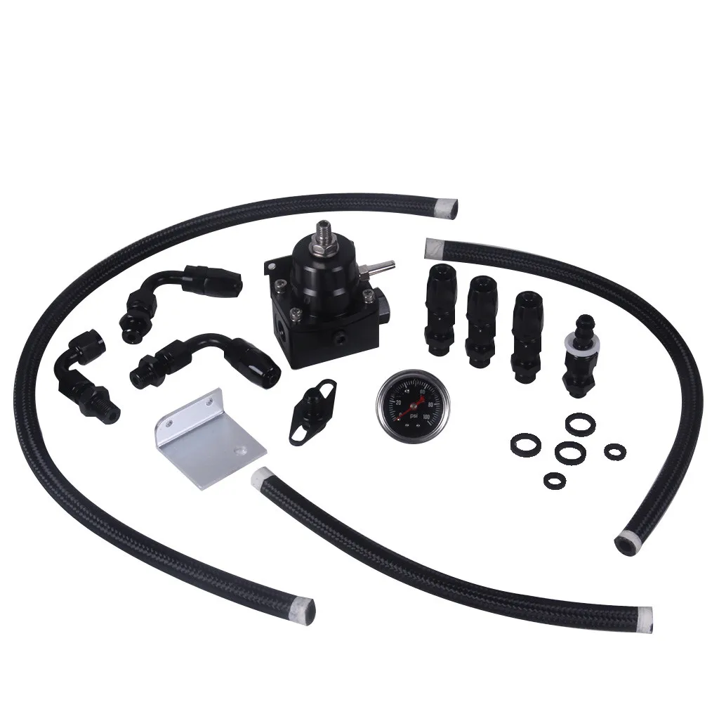 Universal Adjustable Fuel Pressure Regulator KIT With 100psi Guage AN 6 Fitting Replacement Accessories#G9
Universal Adjustable Fuel Pressure Regulator KIT With 100psi Guage AN 6 Fitting Replacement Accessories#G9