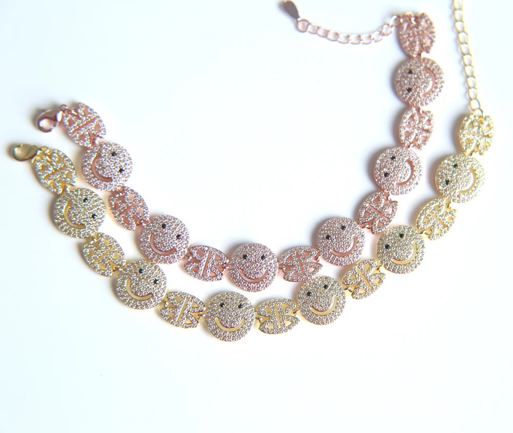 Rose Gold/gold Color Circles Bracelet & Bangles for Woman micro pave cz Paved Double Layer Round Female gold color Bracelets
Rose Gold/gold Color Circles Bracelet & Bangles for Woman micro pave cz Paved Double Layer Round Female gold color Bracelets