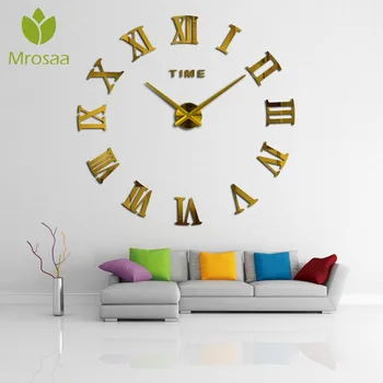 New 3d Large Acrylic Mirror Wall Clocks Diy Quartz Watches Home Living Rooms Kitchen Roman Mirrors Fashion Modern Quartz Clocks 
New 3d Large Acrylic Mirror Wall Clocks Diy Quartz Watches Home Living Rooms Kitchen Roman Mirrors Fashion Modern Quartz Clocks